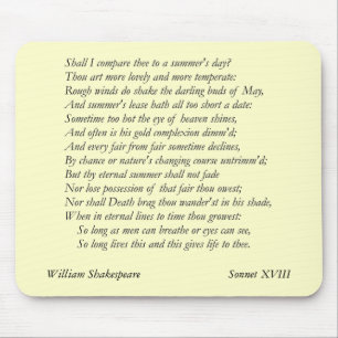 Sonnet nr 18 av William Shakespeare Musmatta