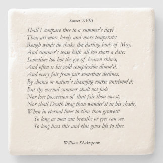 Sonnet nr 18 av William Shakespeare Stenunderlägg