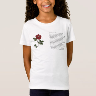 Sonnet nr 18 av William Shakespeare T Shirt