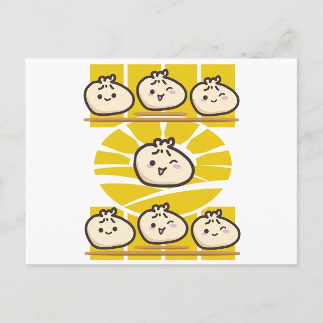 sonnige dim sum knödel  vykort (Framsida)