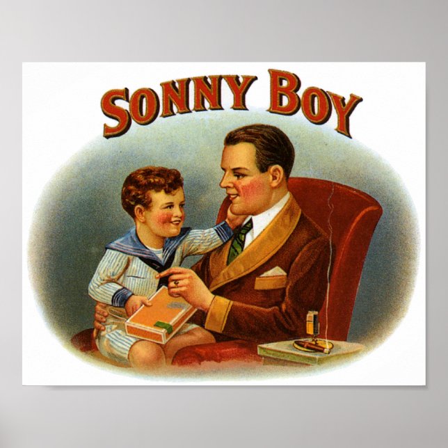 Sonny Boy Cigar Label Poster (Framsidan)