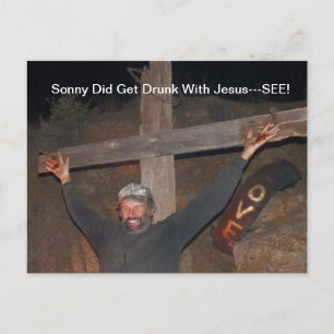 Sonny har full med Jesus vykort