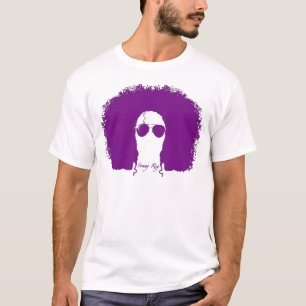 Sonny Rey vit/purpurfärgad Silhouetteutslagsplats T Shirt