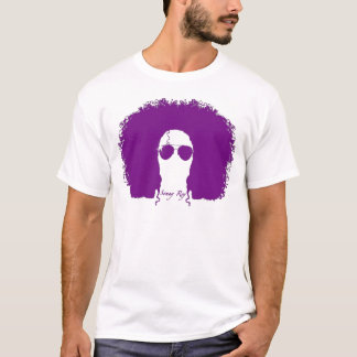 Sonny Rey vit/purpurfärgad Silhouetteutslagsplats T Shirt