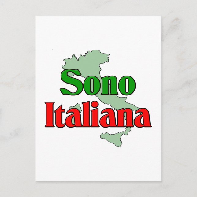 Sono Italiana Vykort (Framsida)