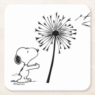 Sono med Dandelion Underlägg Papper Kvadrat