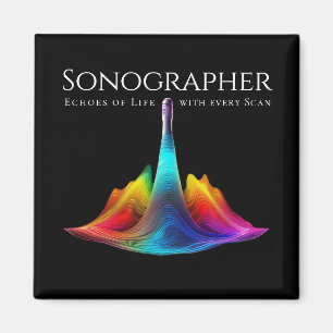 Sonograf-Colorful Ultrasound Vinkarare Magnet