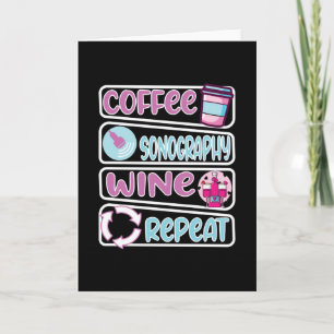 Sonograf Sonography Vin-kaffe Kort