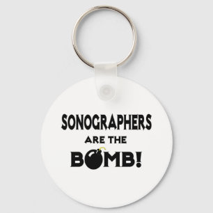 Sonografer är bomben! nyckelring