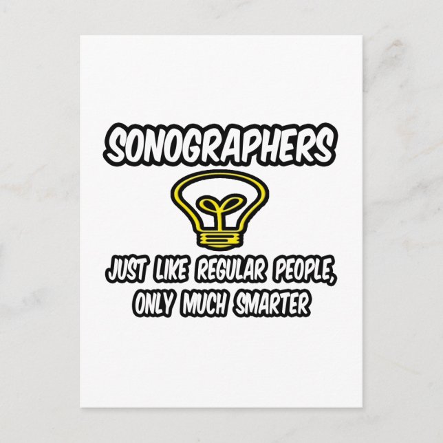 Sonografer...vanliga människor, bara smartare vykort (Framsida)