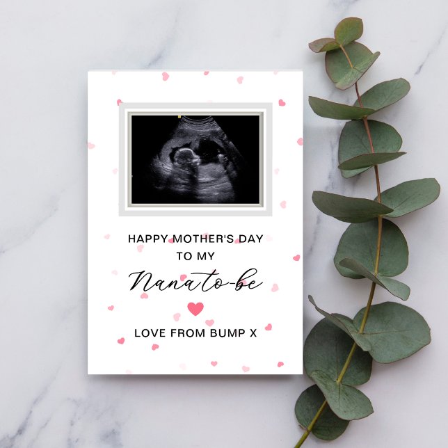 Sonogram Mors dag från Bump till Nana för att Inbjudningar (Skapare uppladdad)