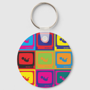 Sonogram Pop Art Nyckelring