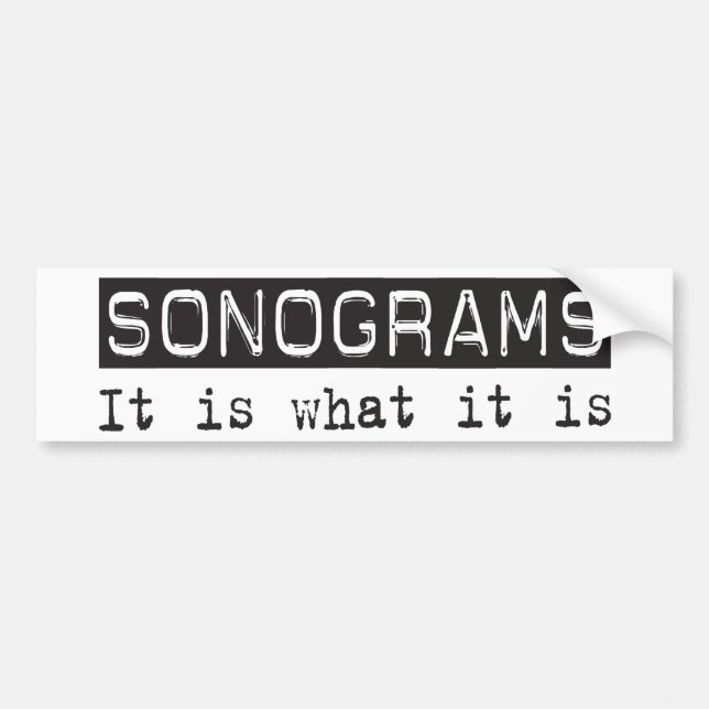 Sonograms är det bildekal (Framsidan)
