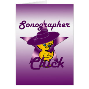 Sonographer Chick #9 Hälsningskort
