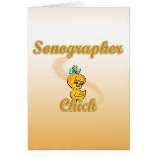 Sonographer-Chick Hälsningskort