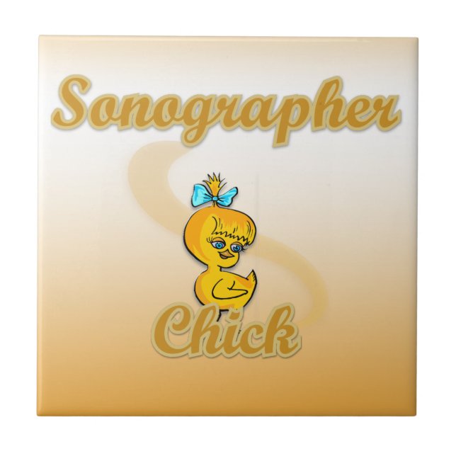Sonographer chick kakelplatta (Framsidan)