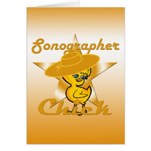 Sonographer-Chick nr 10 Hälsningskort