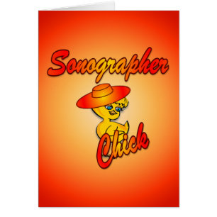 Sonographer-Chick nr 5 Hälsningskort