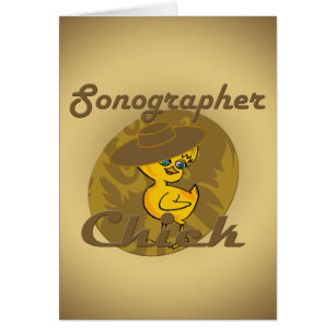 Sonographer-Chick nr 6 Hälsningskort