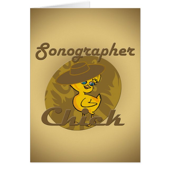 Sonographer-Chick nr 6 Hälsningskort (Framsidan)