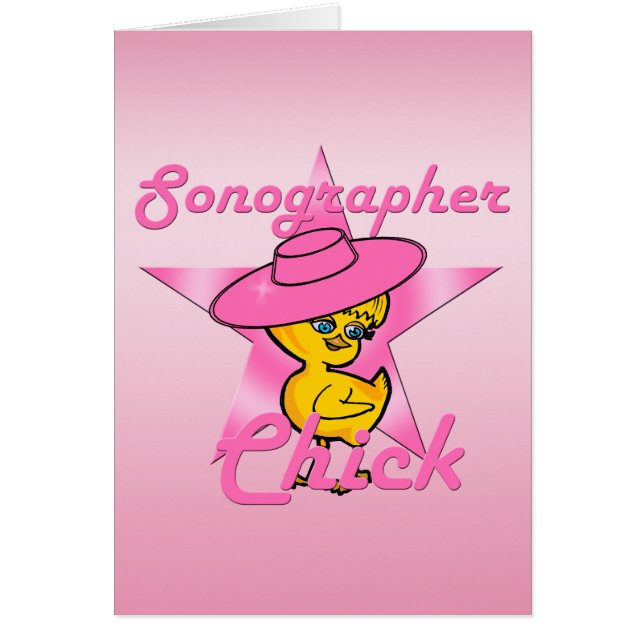 Sonographer-Chick nr 8 Hälsningskort (Framsidan)
