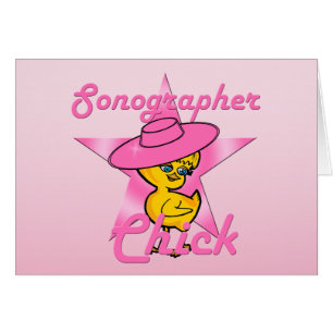 Sonographer-Chick nr 8 Hälsningskort