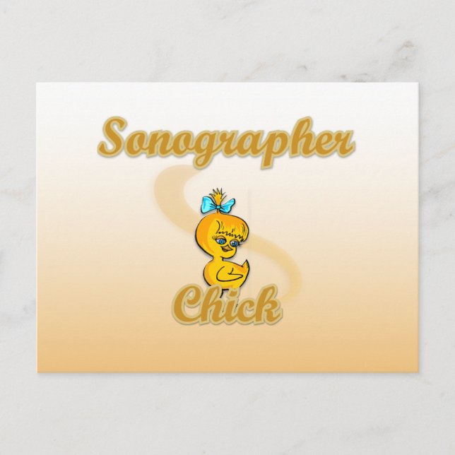 Sonographer-Chick Vykort (Framsida)