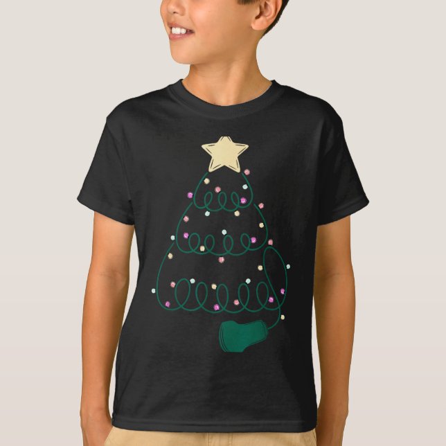 Sonographer Christmas Tree Ultrasound Mfm Sonograp T Shirt (Framsida)