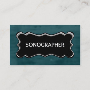 Sonographer Elegant Namn Plate Visitkort