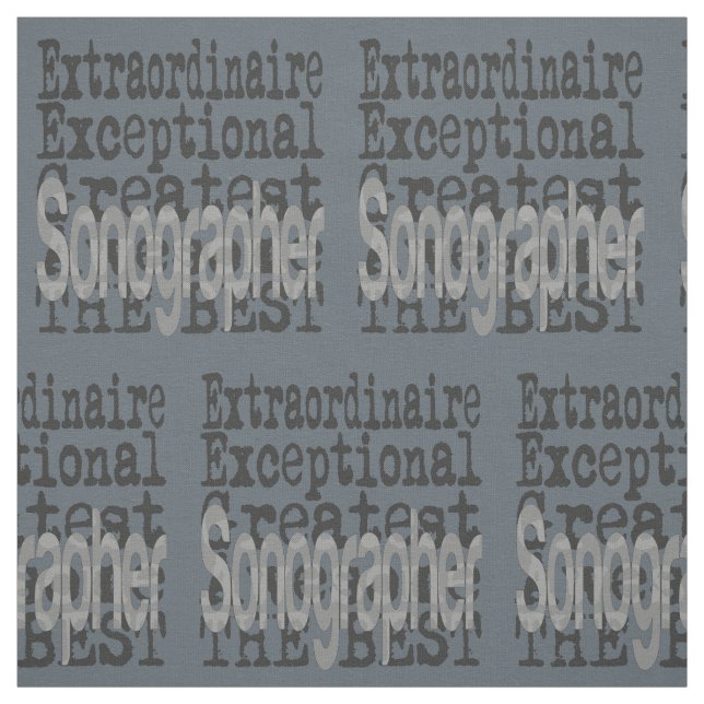 Sonographer Extraordinaire Tyg (Provkarta)