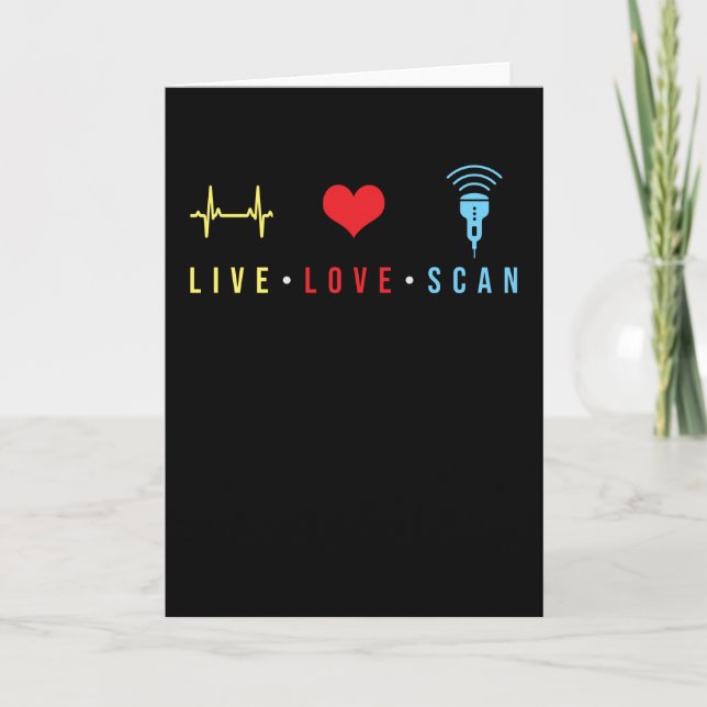 Sonographer Gift Kort (Framsida)