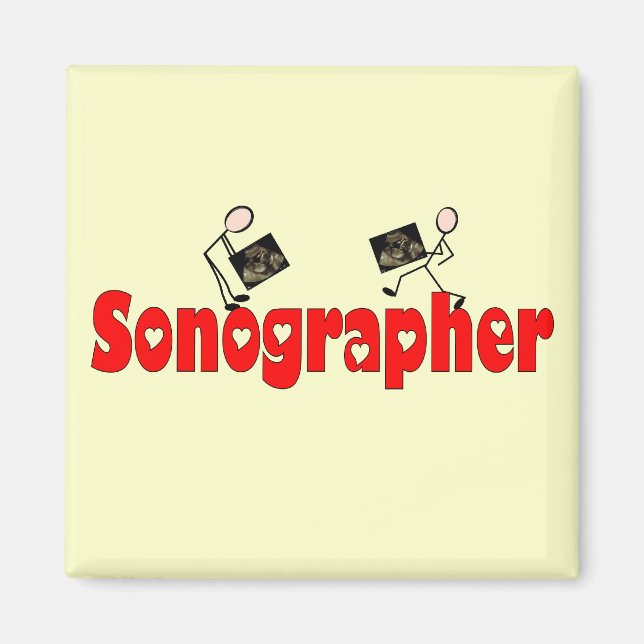 Sonographer Gifts Magnet (Framsidan)