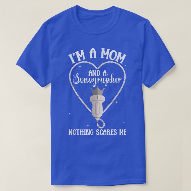Sonographer Mamma Cardiac Sonography T Shirt (Design framsida)