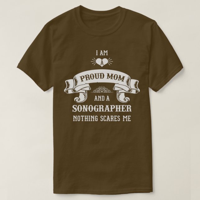 Sonographer Mamma Mors dag T Shirt (Design framsida)