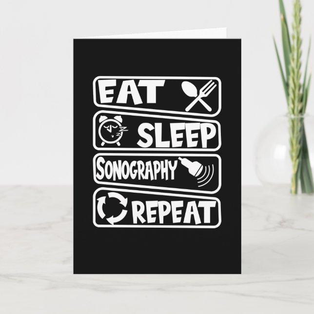 Sonographer Sonography Kort (Framsida)