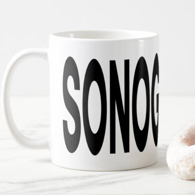 SONOGRAPHER Typography Ultrasound Tech Gift Kaffemugg (Skapare uppladdad)
