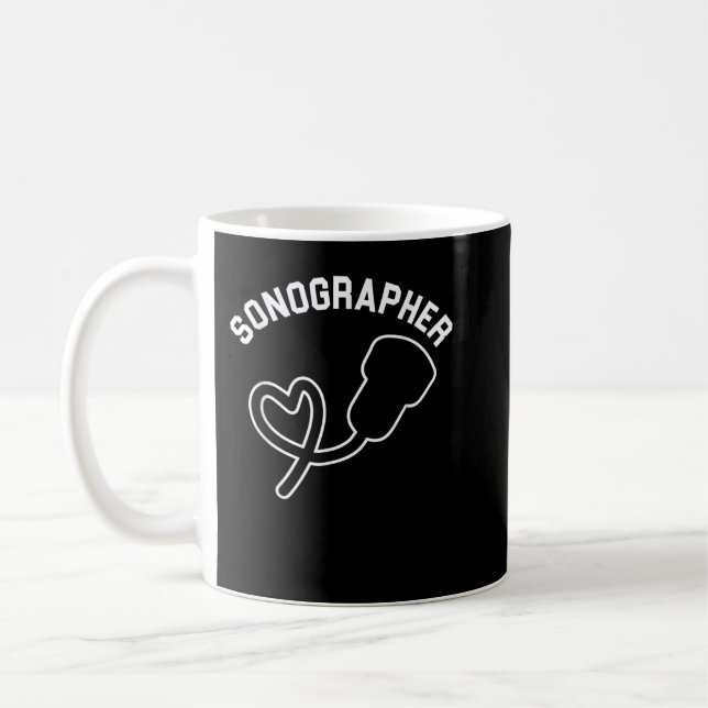 Sonographer Ultrasound Echography Sonography Hospi Kaffemugg (Vänster)