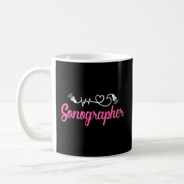 Sonographer Ultrasound Tech Sonography Technician Kaffemugg (Vänster)