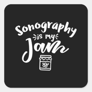 Sonographer, Ultrasound-teknikpresentidé Fyrkantigt Klistermärke