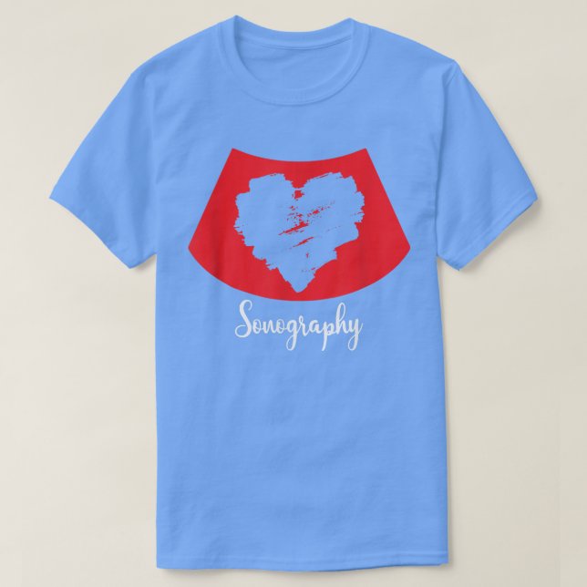 Sonography Echography Sonographer Ultrasound Diagn T Shirt (Design framsida)
