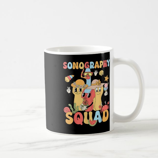 Sonography Squad Sonographer Crew Ultrasoun Kaffemugg (Höger)