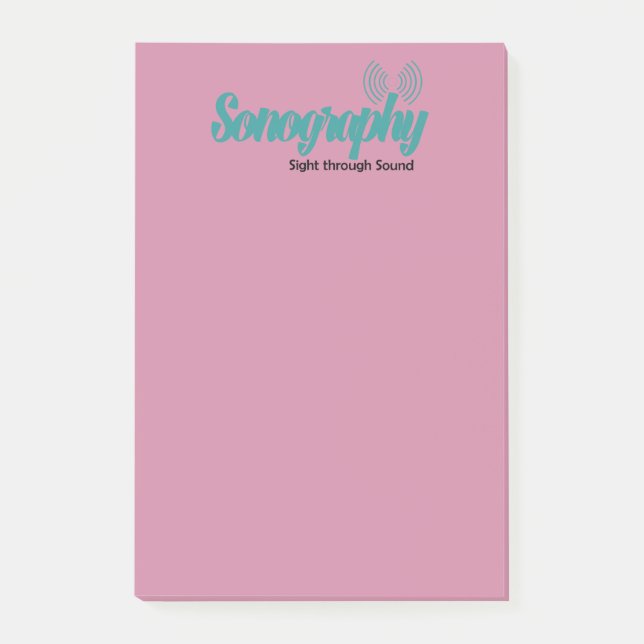 Sonographyen Postar-it® noterar 4 x 6 Post-it Block (Framsida)
