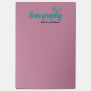 Sonographyen Postar-it® noterar 4 x 6 Post-it Block