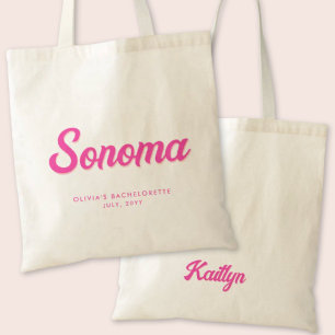 Sonoma Bachelorette Party Personlig Tote Bag Tygkasse