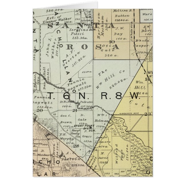 Sonoma County, California 22 Hälsningskort (Framsidan)