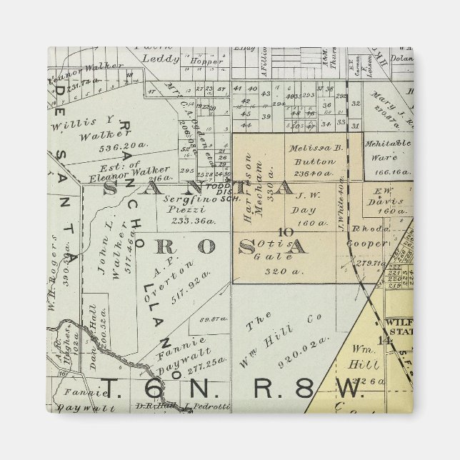 Sonoma County, California 22 Magnet (Framsidan)