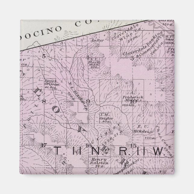 Sonoma County, California 7 Magnet (Framsidan)