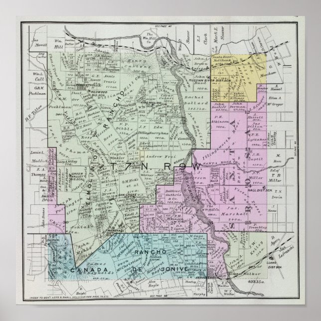 Sonoma County, California Poster (Framsidan)