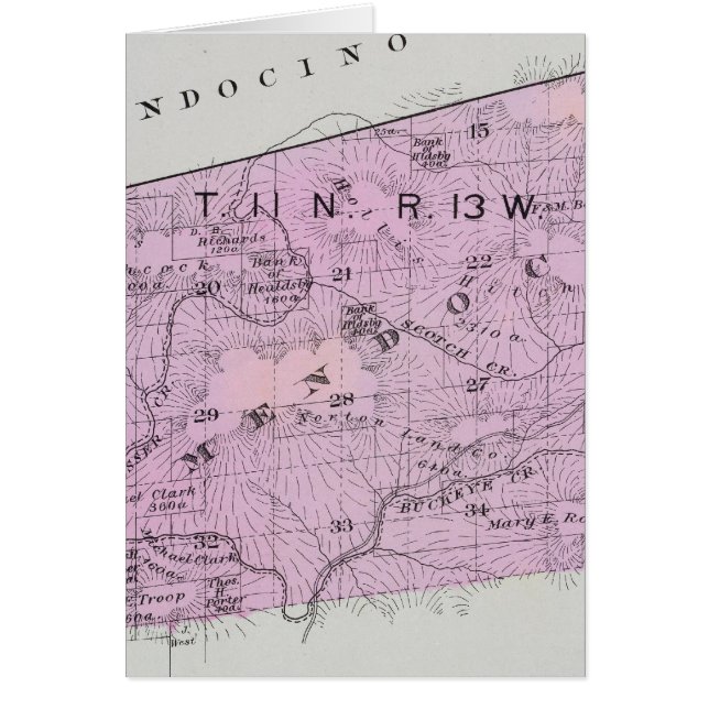 Sonoma County, Kalifornien 15 Hälsningskort (Framsidan)