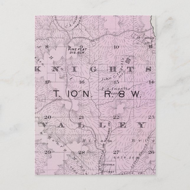 Sonoma County, Kalifornien 17 Vykort (Framsida)